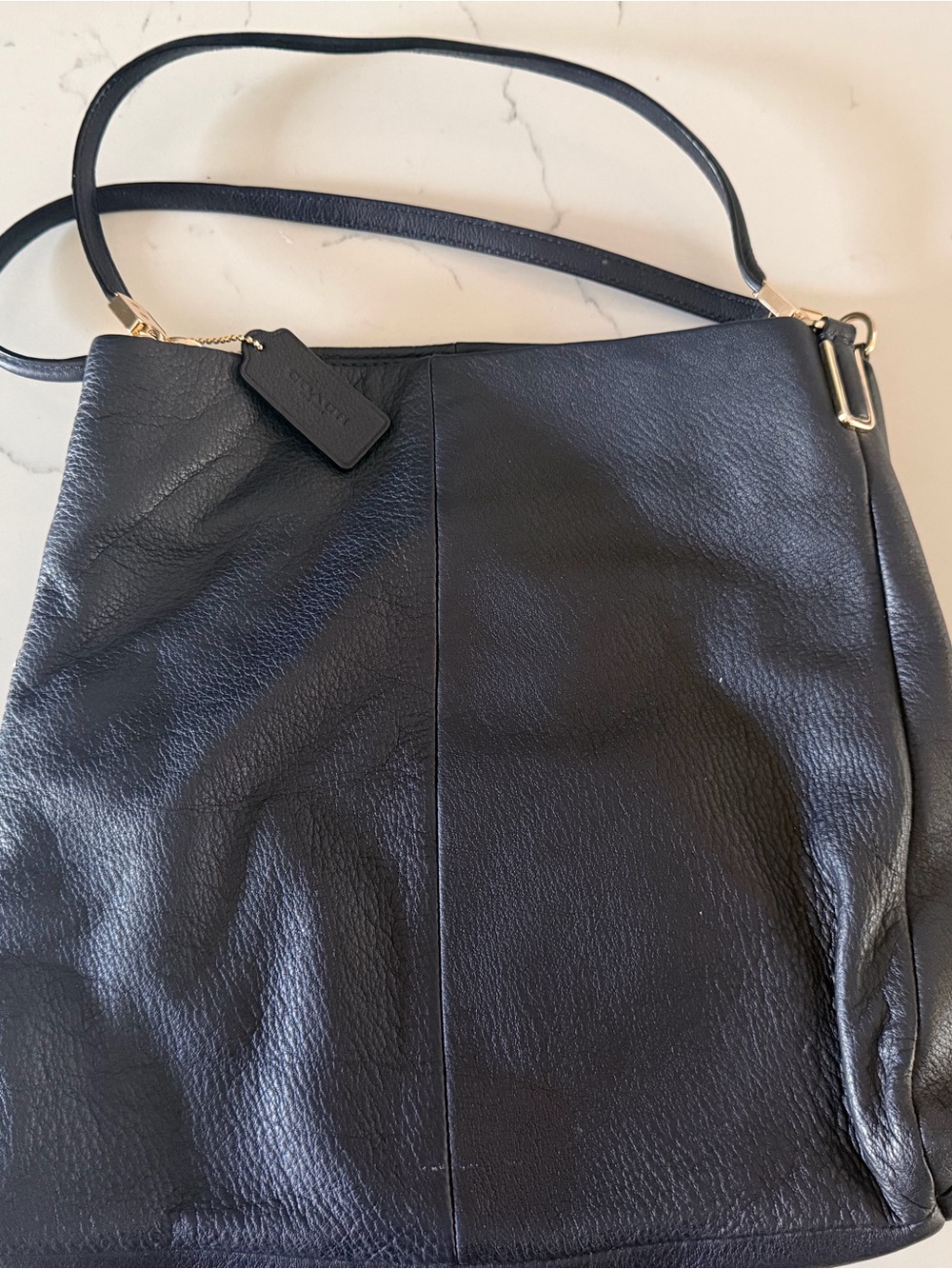 Coach Madison Phoebe Pebbled Leather Satchel